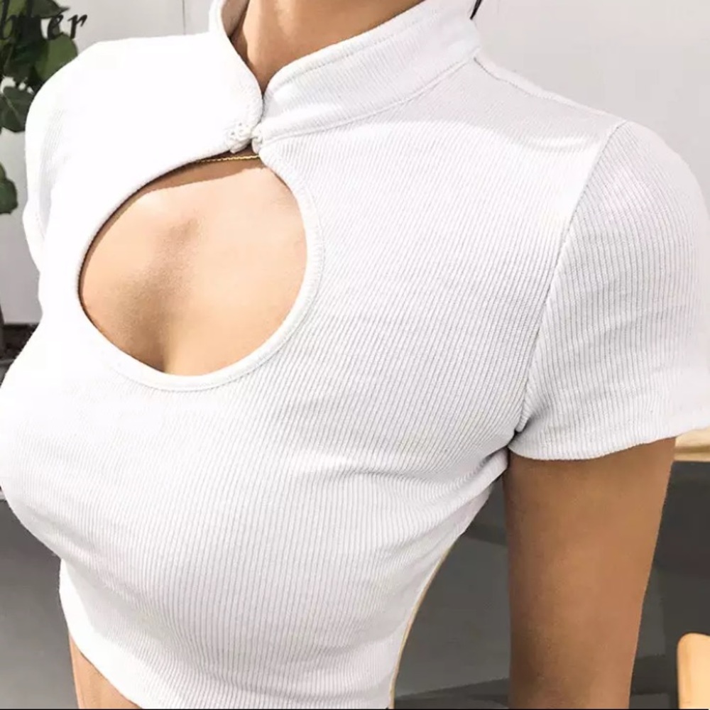 White Crop Top